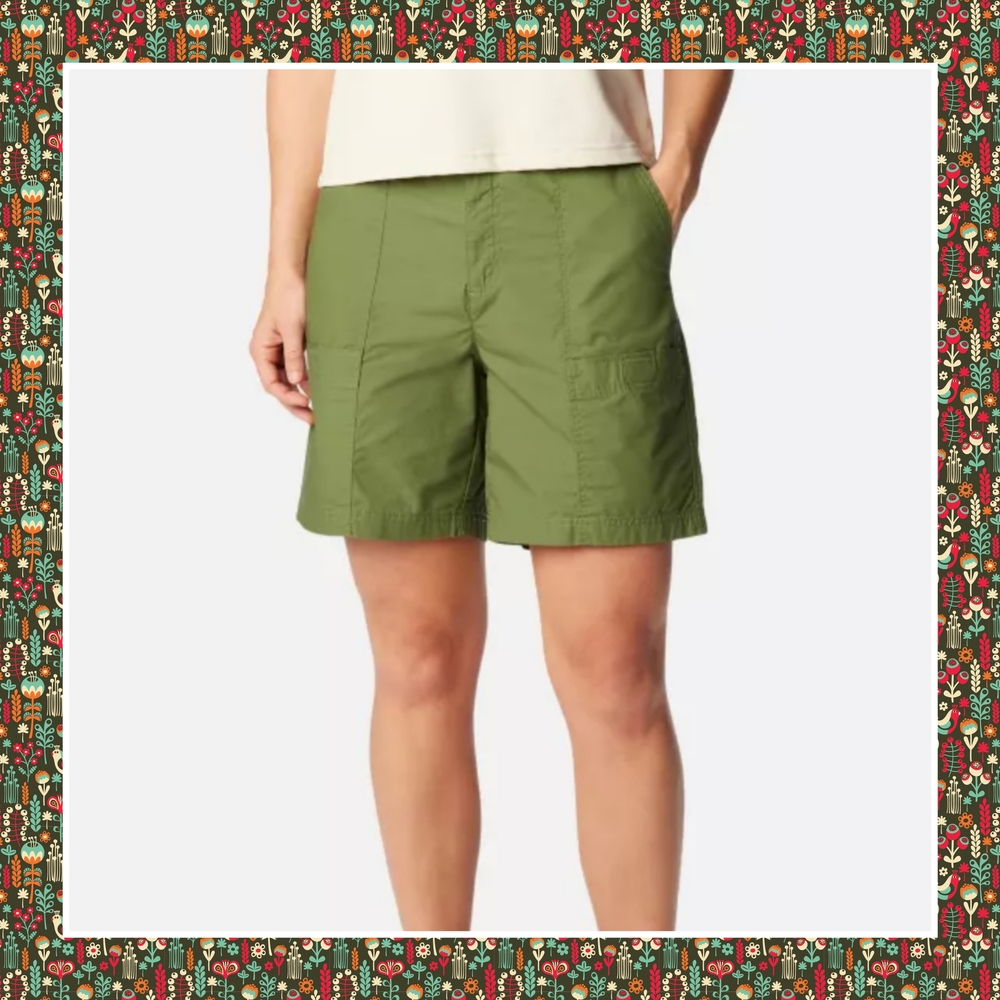 Nwt Columbia Women's Cargo Shorts in Forest Green Size 16s